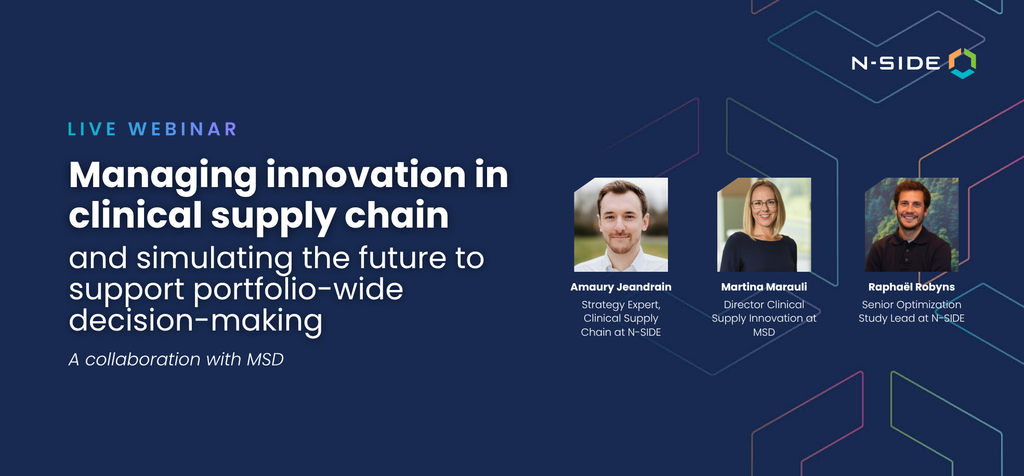 Managing innovation in clinical supply chain & simulating the future to support portfolio-wide decision-making